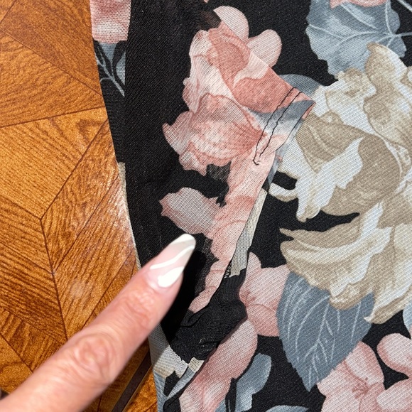 Gently used Large Fashion Nova Mesh Floral Midi - Picture 6 of 10